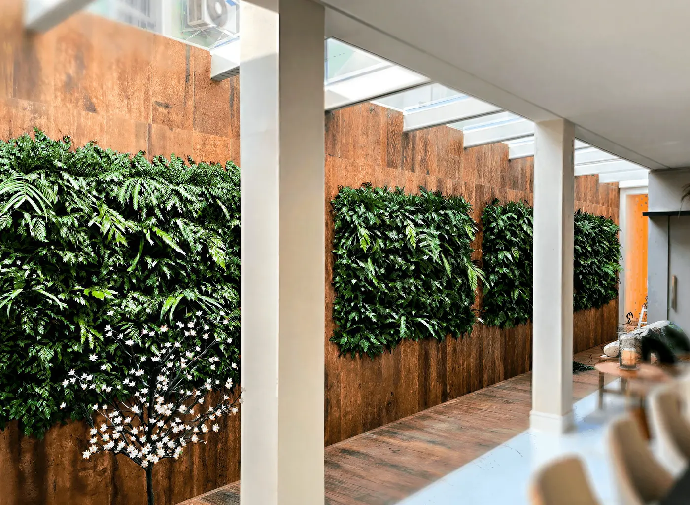 Jardim vertical externo instalado